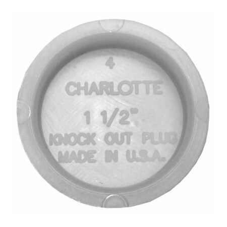 Charlotte Pipe And Foundry 112 PVC Pipe Test Cap PVC 00131 0600HA